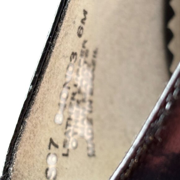 Naturalizer Womens Black Leather Cutout Bow Square Toe Pumps Size 6M - Picture 6 of 12